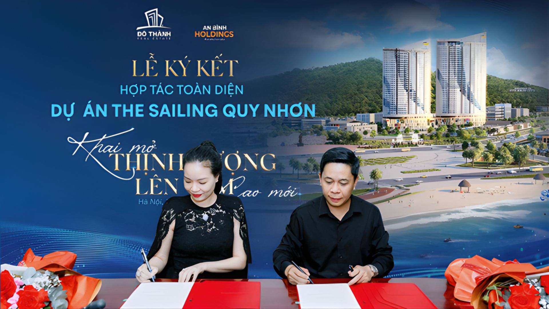 Lễ ký kế hợp tác phát triển dự án Sailing Quy Nhơn giữa chủ đầu tư Đô Thành và An Bình Holdings