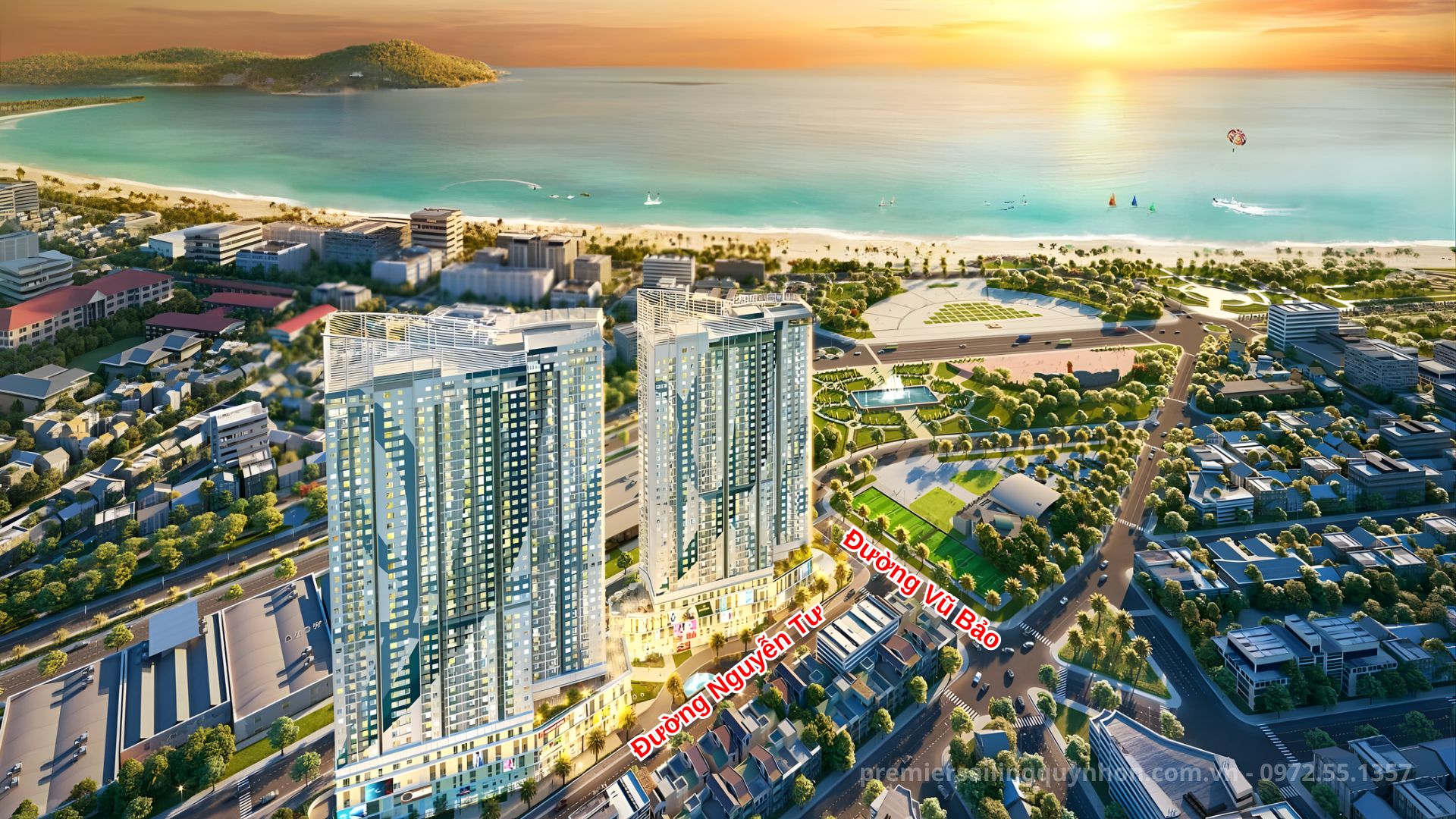 Mặt tiền đường Nguyễn Tư và Vũ Bảo